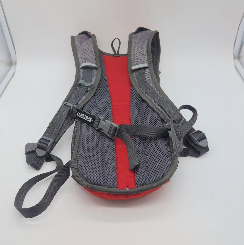 CamelBak Red and Gray Compact Hydration Pack Backpack Only